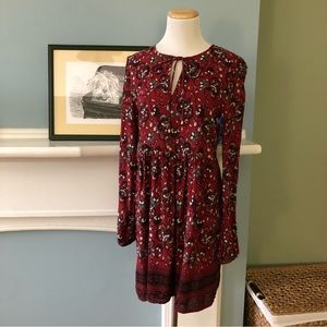 ASOS River Island Boho Red and Black Mini Dress